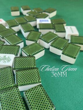 Automatic Mah Jongg Tiles Designer Series - Chelsea Green (36MM)
